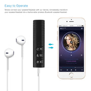 H-139 3.5mm Lavalier Bluetooth Audio Receiver with Metal Adapter(Green)