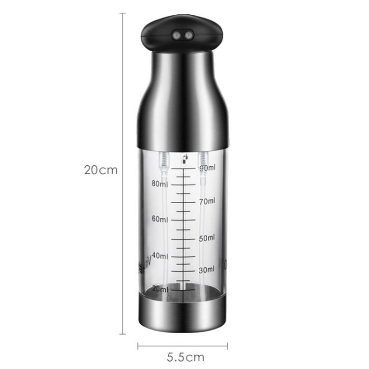 Stainless Steel Push-Type Oil Spray Bottle Barbecue Oil And Vinegar Sprayer