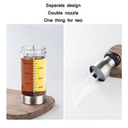 Stainless Steel Push-Type Oil Spray Bottle Barbecue Oil And Vinegar Sprayer