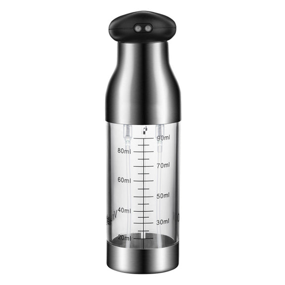 Stainless Steel Push-Type Oil Spray Bottle Barbecue Oil And Vinegar Sprayer