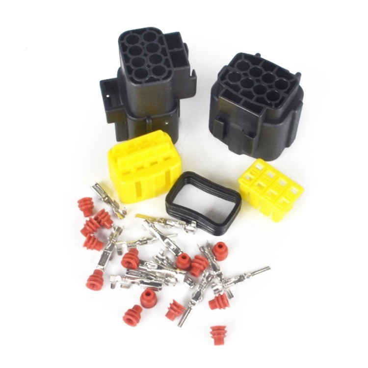 4 Sets  DJ70816Y 8 Holes Automobile Water-resistant Plug Connector Automobile Plug-In Oil Pump Wiring Harness Generator Plug Set