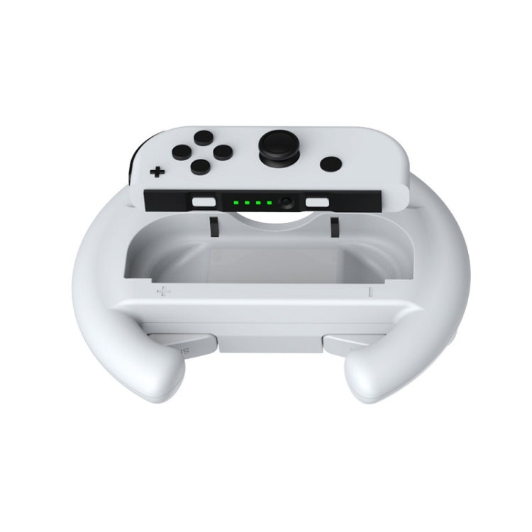 DOBE Left And Right Handle Steering Wheel For Switch OLED / Switch, Specification： Red + Blue（2PCS/Pack）