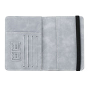 RFID Travel Passport Card Bag Elastic Band Protective Case(Gray)