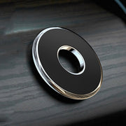 Q6 Car Magnetic Mobile Phone Holder Round Car Dashboard Navigation Bracket(Silver)