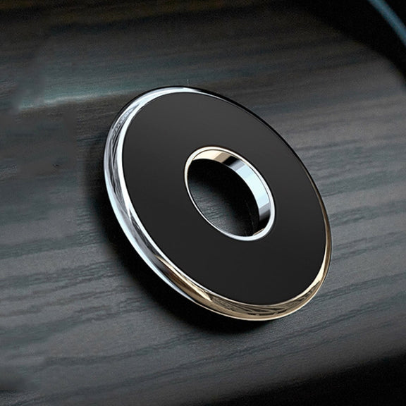 Q6 Car Magnetic Mobile Phone Holder Round Car Dashboard Navigation Bracket(Silver)