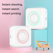 Convenient Pocket Mini Printer Student Wrong Question Thermal Bluetooth Mobile Phone Photo Data Note Printer(Blue)