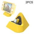 2 PCS DOBE TNS-19062 Host Charging Bottom Portable Triangle Game Console Charger For Switch / Lite(Yellow) - Charger & Power by DOBE | Online Shopping South Africa | PMC TechLife | Buy Now Pay Later Mobicred