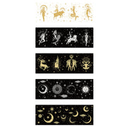 88988 Colorful Bronzing Washi Tape Starry Sky Hand Account Tape(Star Hot Stamping 5)