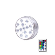 LED Remote Control Diving Light Pool Water-resistant Underwater Lamp, Spec: 7cm 13 LEDs+IR 28-key Remote Control(1 PC + 1 Remote Control)
