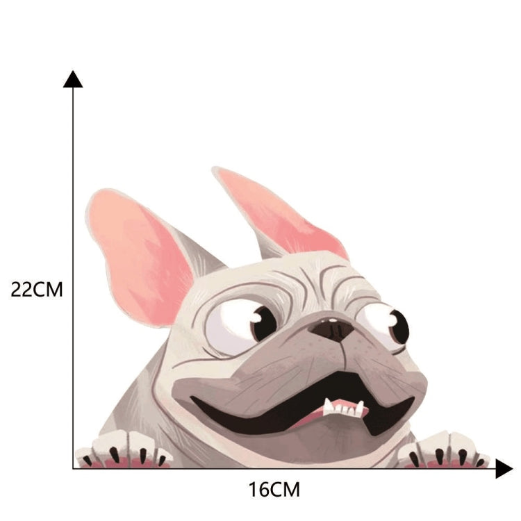 3 PCS D-840 Three-Dimensional Personalized Graphic Car Sticker Puppy Cartoon Colorful Vinyl Decals For Car Windows(A)