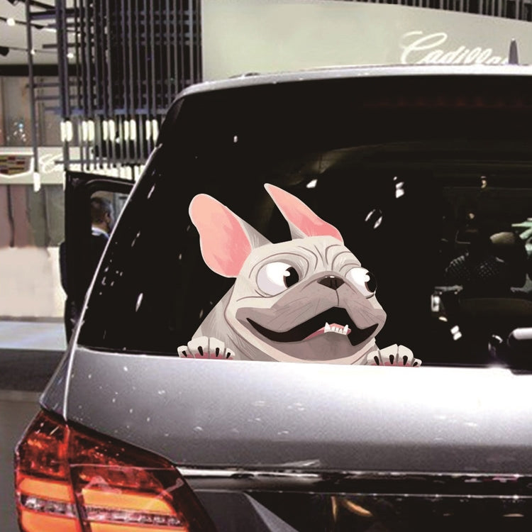 3 PCS D-840 Three-Dimensional Personalized Graphic Car Sticker Puppy Cartoon Colorful Vinyl Decals For Car Windows(A)