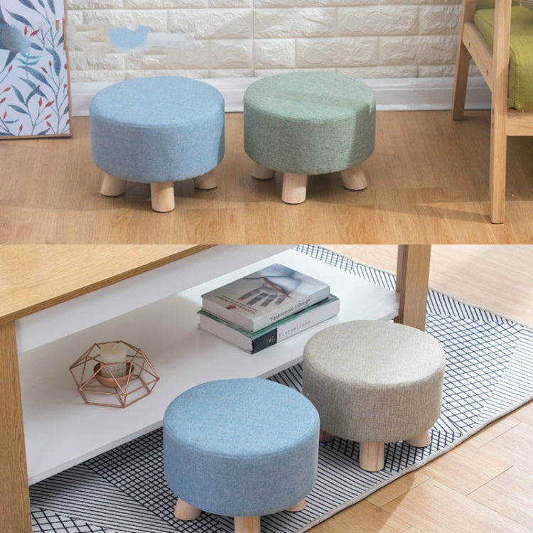 Fashion Creative Small Stool Living Room Home Solid Wood Small Chair(Blue)