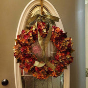 Hydrangea Wreath Door Hanging Artificial Flower Christmas Ornament, Size: 30cm