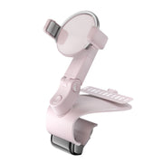 ZJ088 Car Mobile Phone Bracket Car Central Control Instrument Panel Rearview Mirror Multifunctional AR Navigation Bracket(Pink)