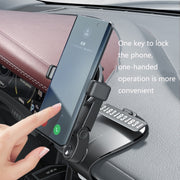 ZJ088 Car Mobile Phone Bracket Car Central Control Instrument Panel Rearview Mirror Multifunctional AR Navigation Bracket(Pink)