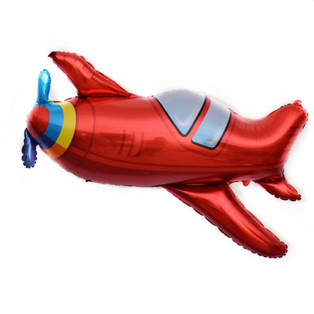 10 PCS Space Aluminum Film Balloon Children Decorate Birthday Party Decoration Balloons,Style: Retro Plane
