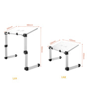 Oatsbasf Folding Computer Desk Laptop Stand Foldable Lifting Heightening Storage Portable Rack,Style: L01 Black