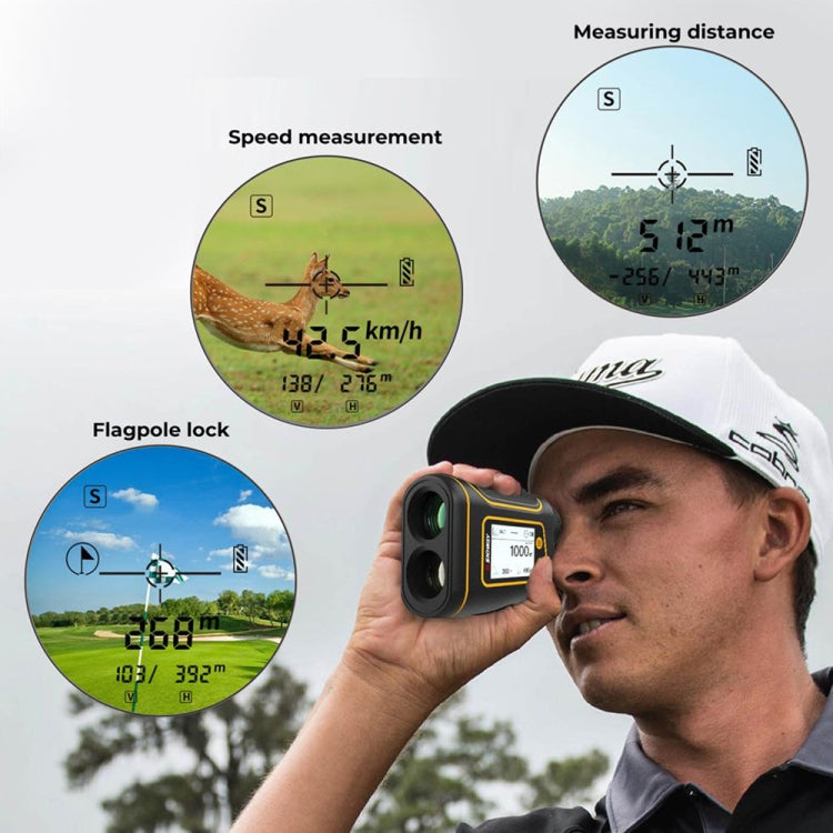 SNDWAY Rangefinder Instrument Outdoor Telescope Golf Measuring Instrument, Model: SW1500B 1500m