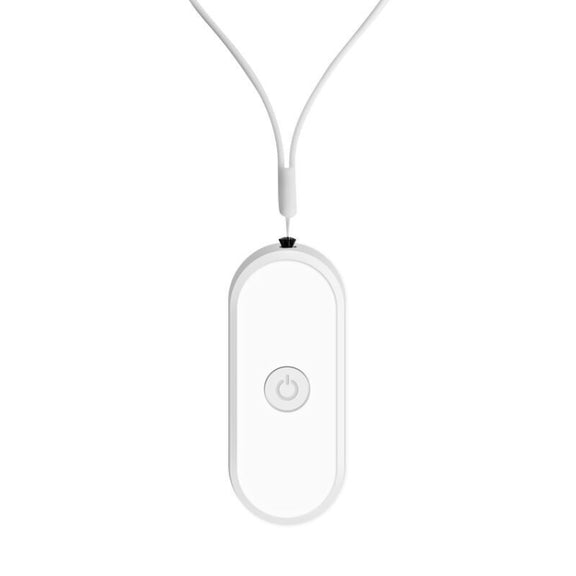 EP206 Hanging Neck Negative Ion Necklace Air Purifier(White)