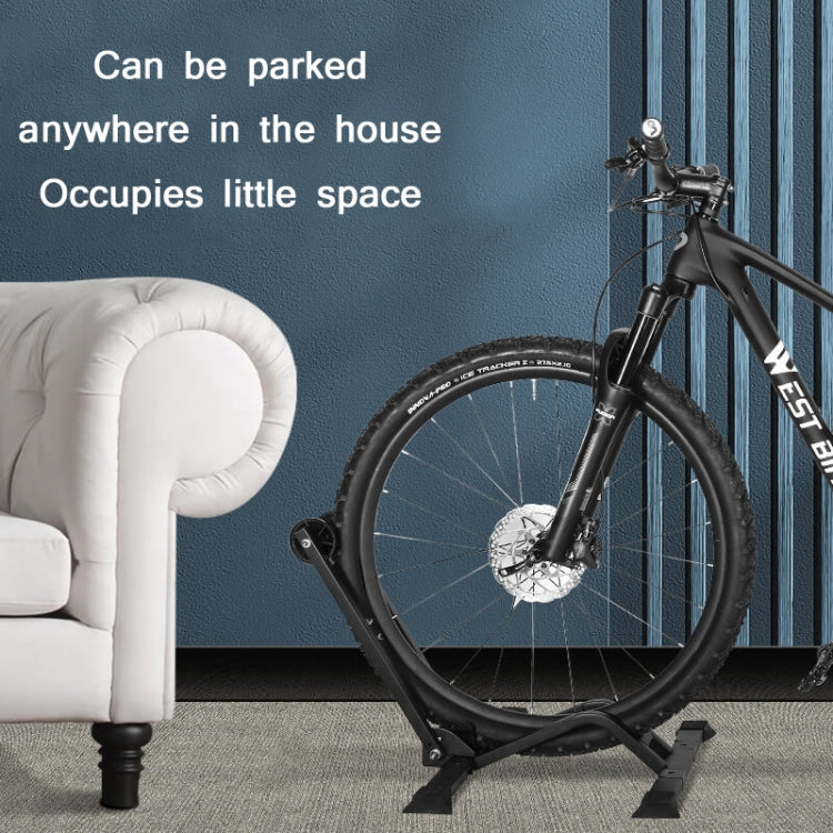 WEST BIKING Portable Bicycle Parking Display Stand(Black)