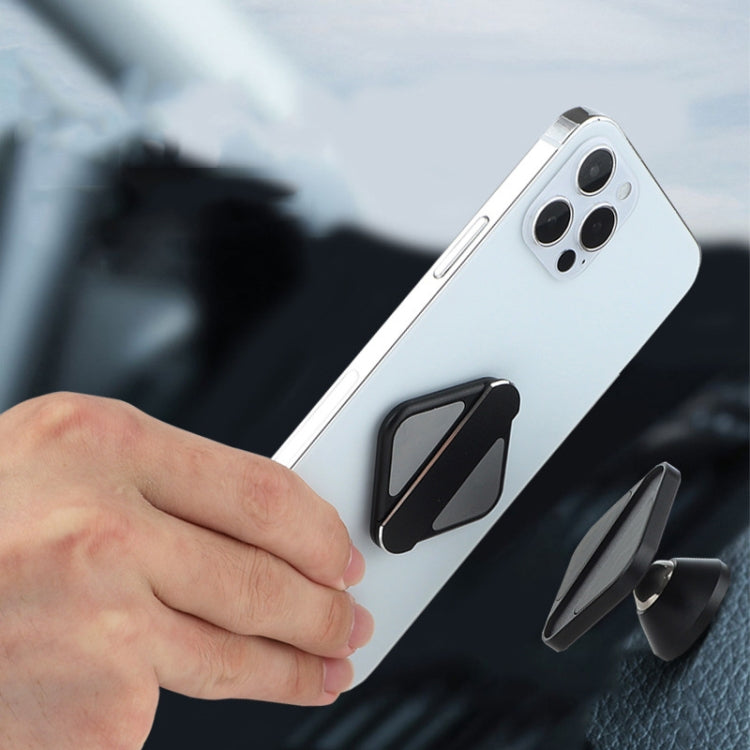 Aluminum Alloy Car Mobile Phone Bracket Portable Phone Desktop Folding Frame(Grey)
