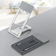 HZ10 Slim Portable Desktop Live Stand Multifunctional Folding Mobile Phone Holder(Gray)