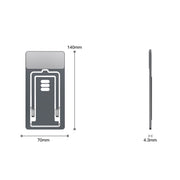 HZ10 Slim Portable Desktop Live Stand Multifunctional Folding Mobile Phone Holder(Gray)