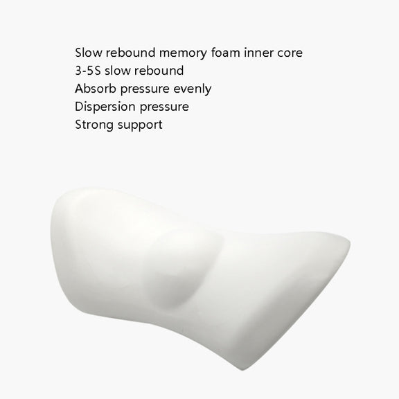 Car Supplies Lumbar Support Memory Foam Car Backrest Lumbar Cushion Seat Cushion Lumbar Pillow, Colour: 4D Grid Black