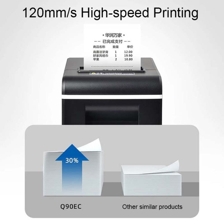 Xprinter XP-Q90EC 58mm Portable Express List Receipt Thermal Printer, Style:USB+Bluetooth(US Plug)