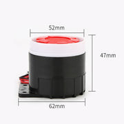 BJ-1K High-Decibel Active Buzzer Dual Audio Electronic Siren Alarm Wall-Mounted Anti-Theft Buzzer, Voltage: 220V(Red White Black)