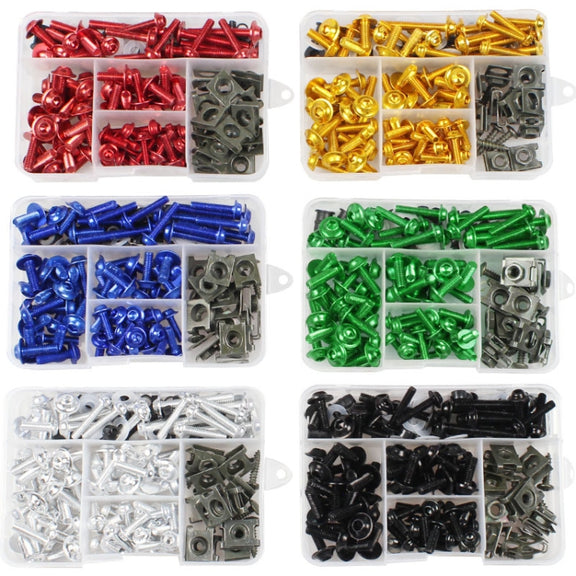 177 PCS/ Box Motorcycle Modification Accessories Windshield Cover Set Screw(Silver)