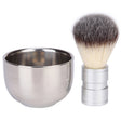 Stainless Steel Animal Hair Beard Brush Manual Stirring And Foaming Shaving Tool, Specification: Bowl + Brush - Hair Trimmer by PMC TechLife | Online Shopping South Africa | PMC TechLife