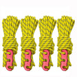 4m x 4 Rolls Outdoor Camping Tent Canopy Wind Rope Luminous Multi-Function Wind Rope Buckle Tent Fixed Rope( S Buckle-Yellow) - Tents & Accessories by PMC TechLife | Online Shopping South Africa | PMC TechLife