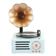 T15 Petunia Retro Vinyl Record Player Wireless Multifunction Mini Bluetooth Audio(Blue) - Mini Speaker by PMC TechLife | Online Shopping South Africa | PMC TechLife