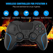 MB-P913 PC Six-Axis Somatosensory Back Key Programming Dual Vibration Bluetooth Gamepad For PS4 Pro(Black)