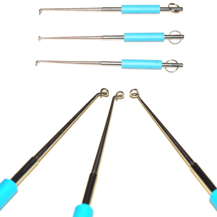 5 PCS Fishing Line Unhooker Deep Throat Hook Lifter Accessories For Fishing, Specification: Length 12.5cm(Blue)