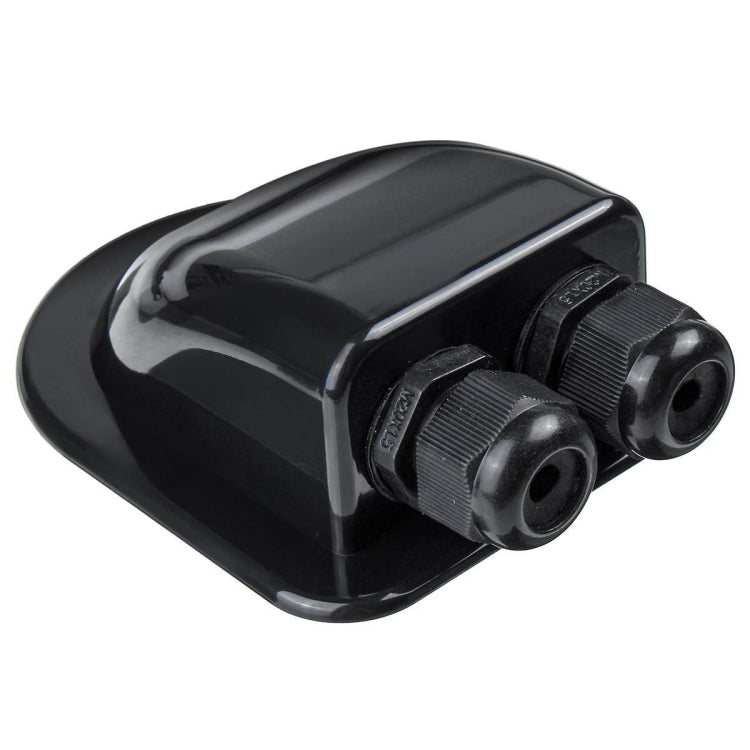 Solar Photovoltaic Plastic Bracket ABS Photovoltaic Car Roof Water-resistant Junction Box(Black)