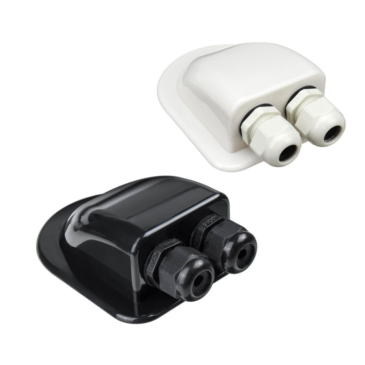 Solar Photovoltaic Plastic Bracket ABS Photovoltaic Car Roof Water-resistant Junction Box(Black)