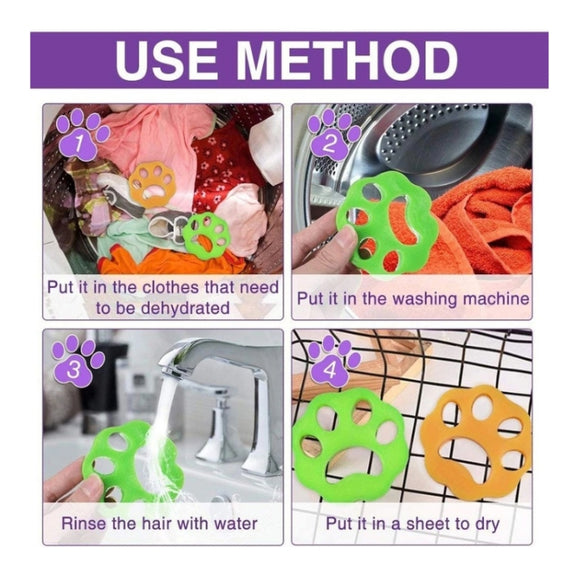 Washing Machine Pet Hair Remover, Color: Plum(OPP Package)