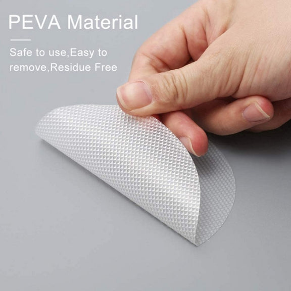 20 PCS / Pack 10cm Bathroom Steps Round PEVA Non-Slip Stickers(Black)