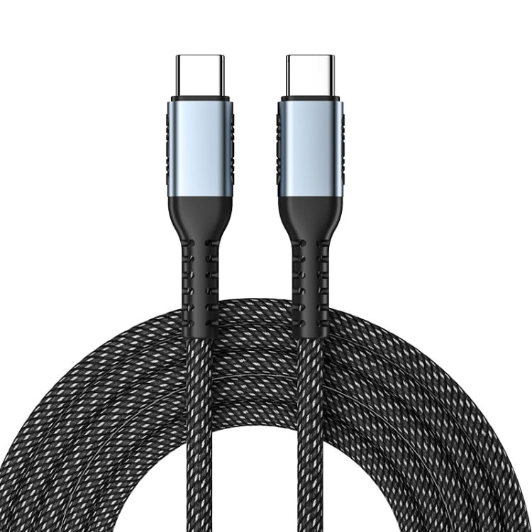 2m 100W PD Fast Charge Type-C Male to Male Data Sync Charging Braided Cable