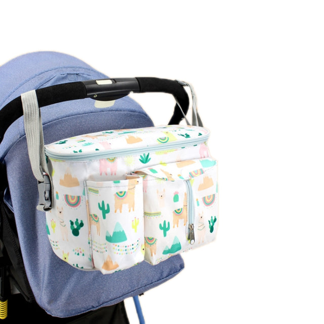 Multifunctional Baby Stroller Storage Bag, Colour: White Alpaca