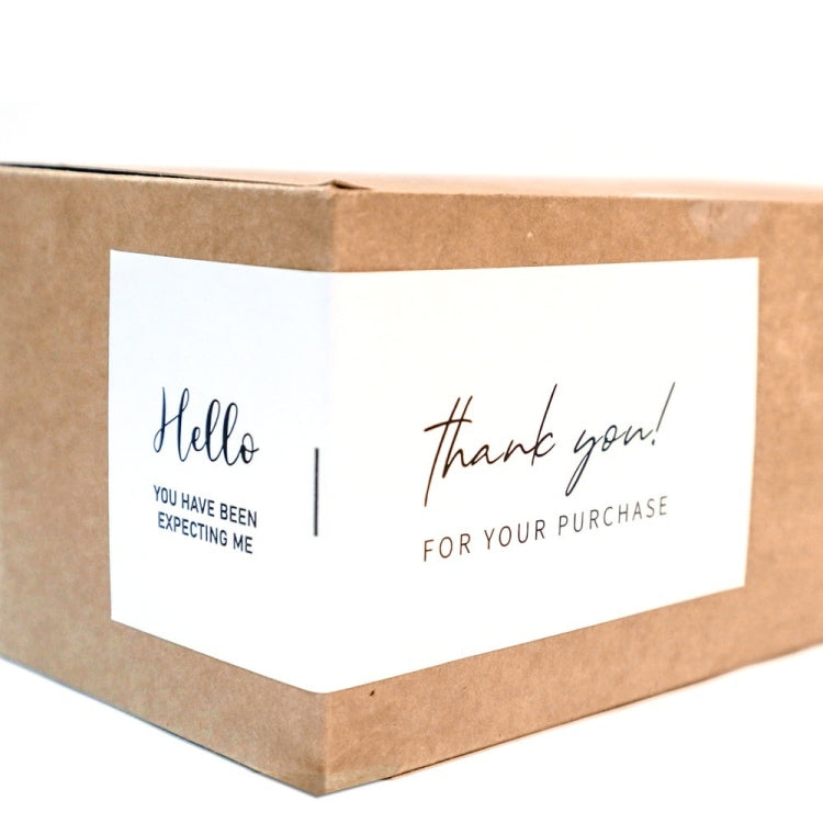 50 Sheets / Bag Rectangular Sticker Gift Box Sealed Sticker Packaging Supplies(B2)
