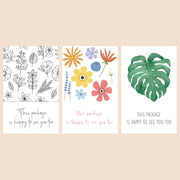 4 Packs 50 Sheets/Pack  Green Leaf Rectangular Stickers Gift Box Sealing Stickers(A3)