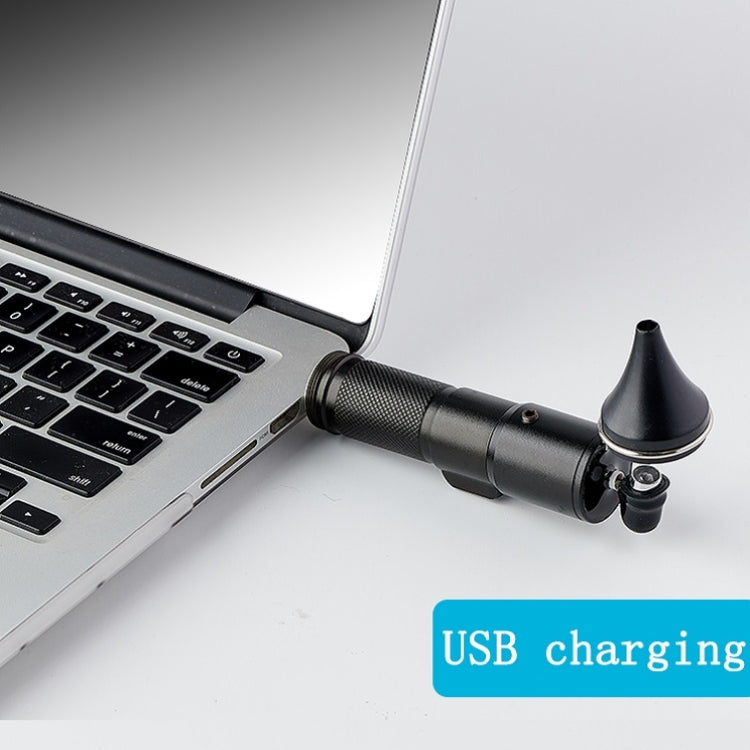 Ear Cleaning Hand Lamp USB Charging Otoscope(Rose Gold)