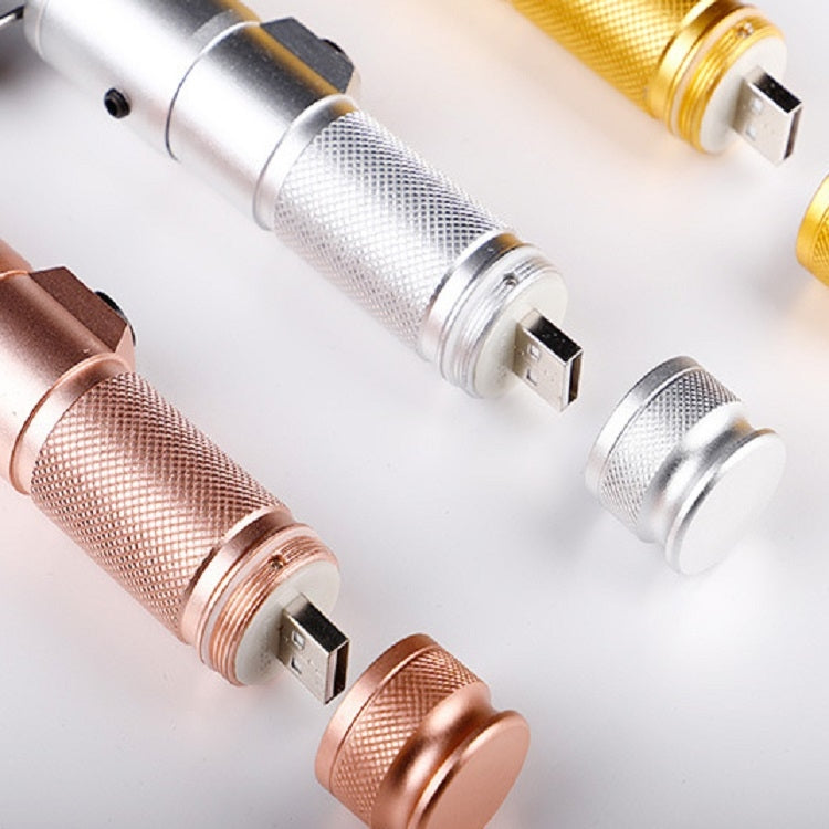 Ear Cleaning Hand Lamp USB Charging Otoscope(Rose Gold)