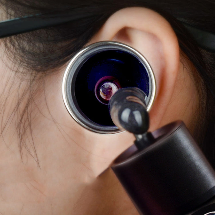 Ear Cleaning Hand Lamp USB Charging Otoscope(Rose Gold)