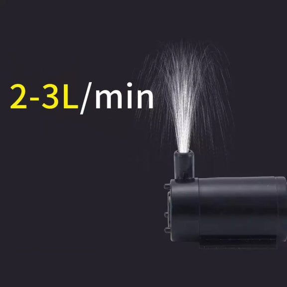 Quiet Mini Horizontal Vertical Submersible Pump, Style: White Horizontal