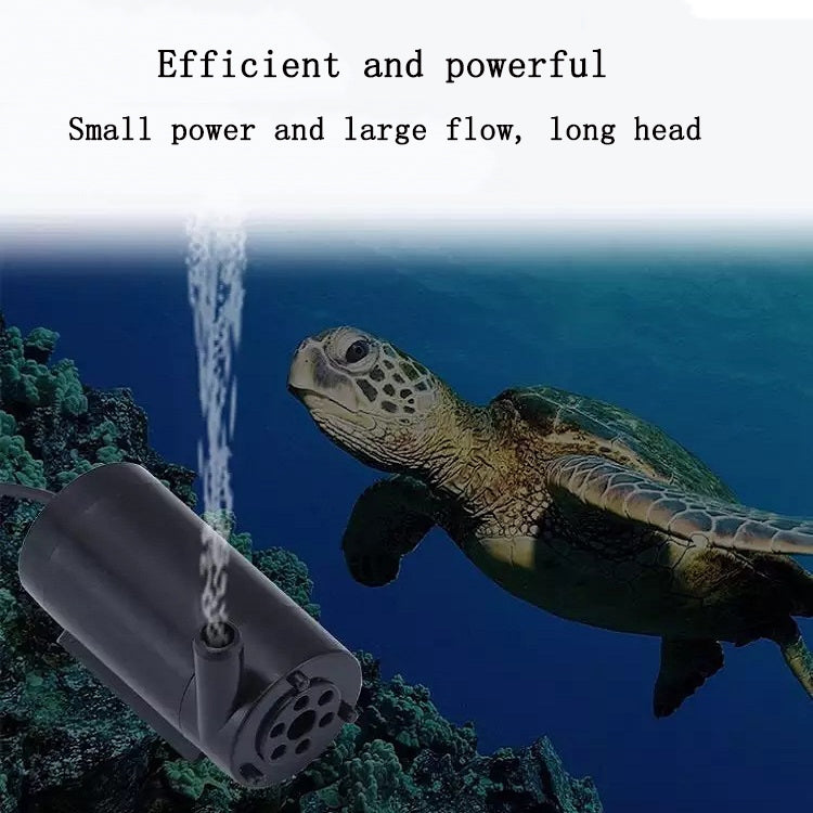 Quiet Mini Horizontal Vertical Submersible Pump, Style: White Horizontal