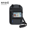 RFID Multi-Function Halter Passport Bag Certificate Protection Cover(Dark Gray) - Card & Passport Bags by PMC TechLife | Online Shopping South Africa | PMC TechLife | Buy Now Pay Later Mobicred